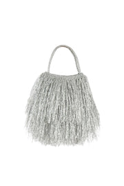 Shaggy Fringe Metallic Bag